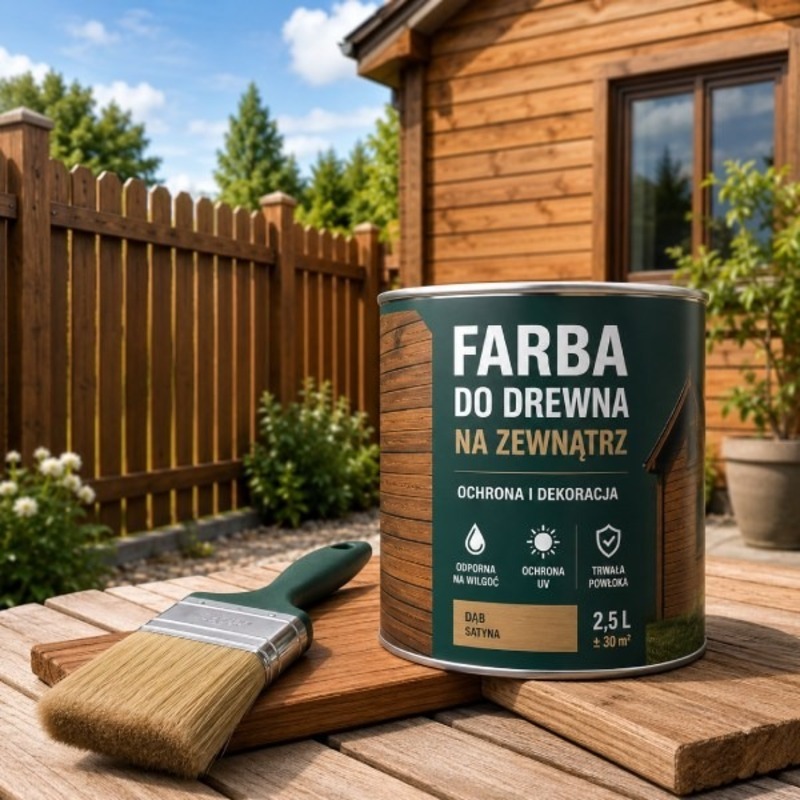 Farby do drewna na zewnątrz – jaką wybrać, aby skutecznie chronić drewno?