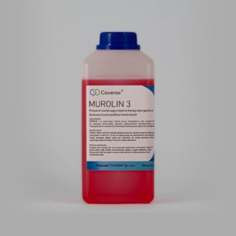 Murolin 3 - środek do czyszczenia cegły, granitu i innych powierzchni mineralnych